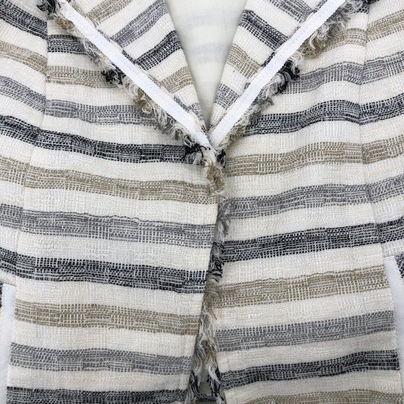 Worth Cream Striped Linen Blazer | Perfect for Any Occasion - Picture 6 of 6